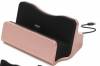 Φορτιστής charge + sync dock  micro 5p connect for Samsung, LG, HTC SKY ETC (pink) (OEM)